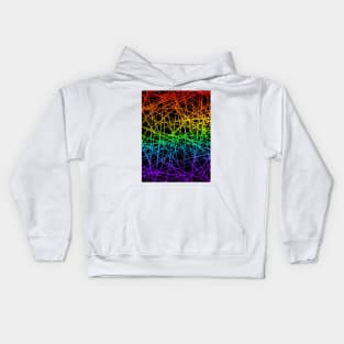 Rainbow lines Kids Hoodie